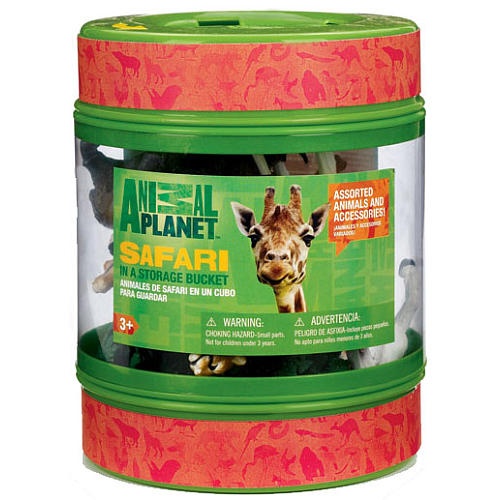 animal planet dinosaurs in a storage bucket