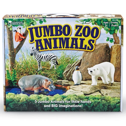 Learning Resources Jumbo Zoo Animals by Learning Resources