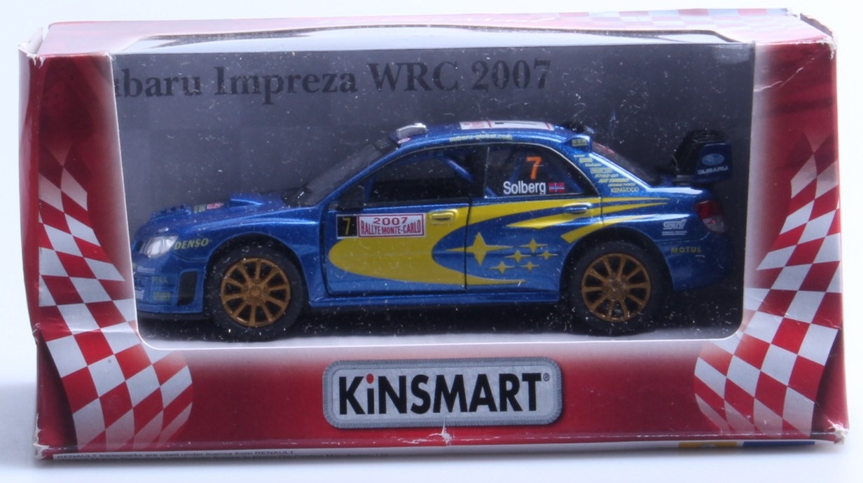 13cm 07 Subaru Impreza Wrc Racing 1 36 Scale Blue By Kinsmart Shop Online For Toys In Fiji