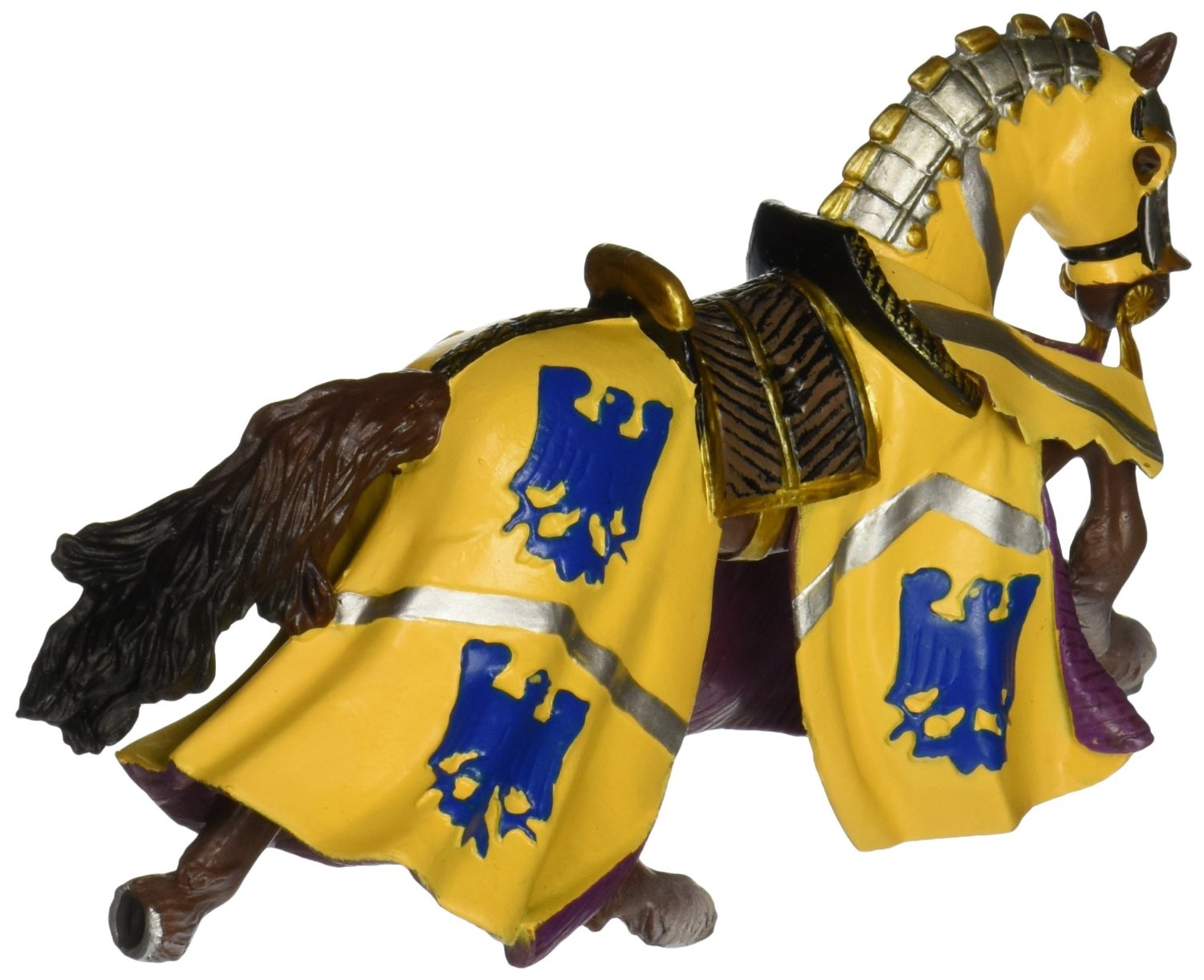 Papo Blue Horse of Knight Godefroy at Tournament