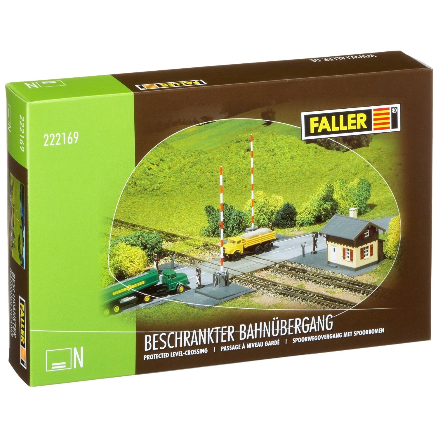 Faller 222169 Protected Level Crossing N Scale Building Kit Faller 222169 Protected Level Crossing N Scale Building Kit