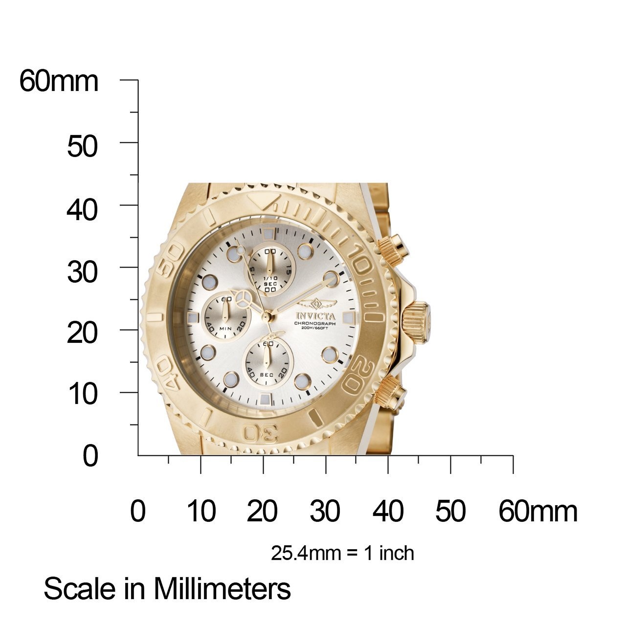 Pro Diver Men 43.5mm Stainless Steel Gold Champagne dial VD55B Quartz Watch  by Invicta - Shop Online for Sports \u0026 Outdoors in Fiji