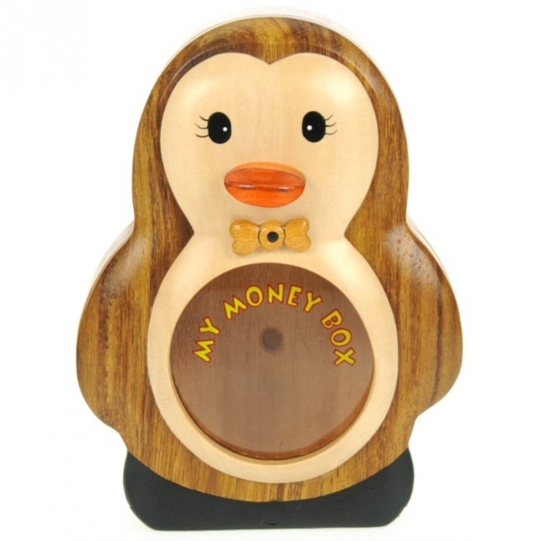 childrens wooden money box