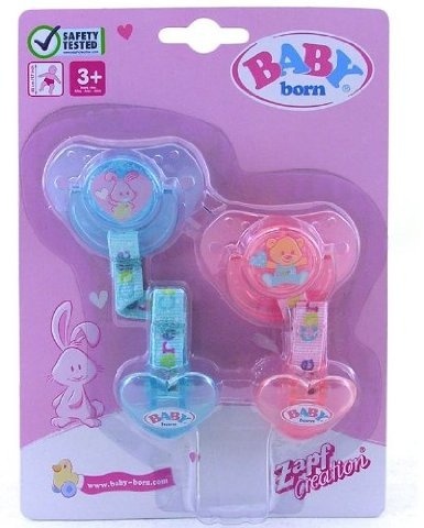 baby born dummy with dummy chain