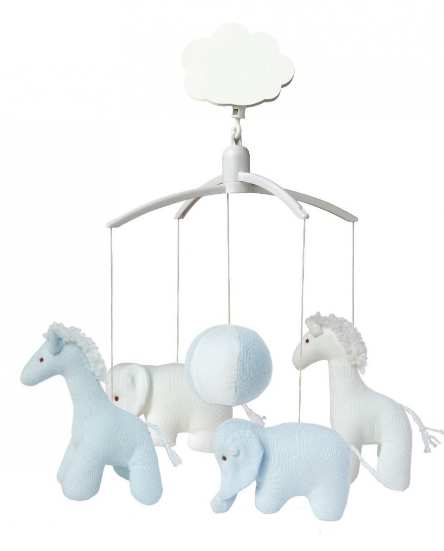 Trousselier Vm1149 02 Mobile Musical Giraffe Elephant Blue White By Trousselier Shop Online For Baby In Fiji