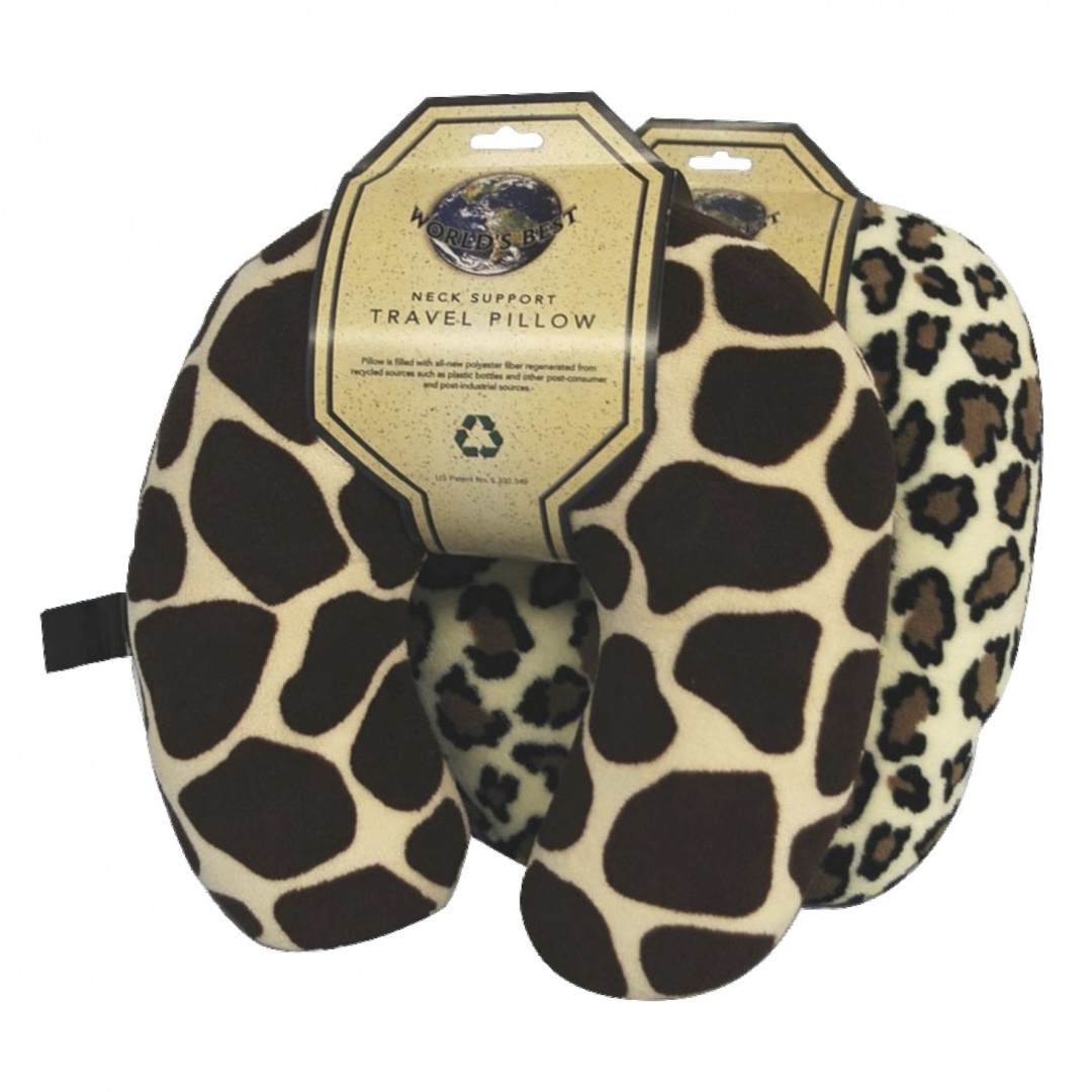 leopard print neck pillow