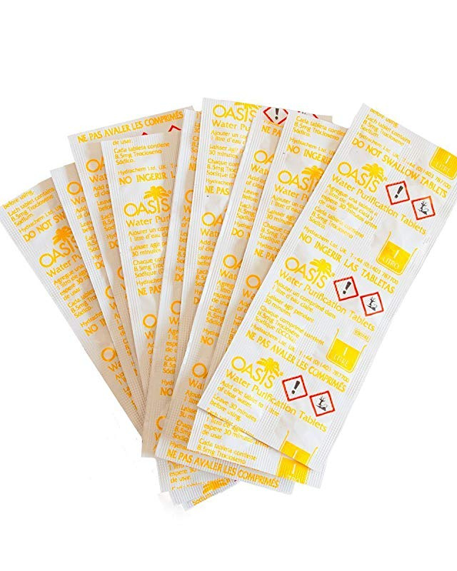 Sports Water Purifiers 50 OASIS Water Purification Tablets