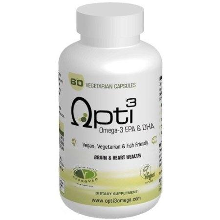 Opti3 Omega-3 EPA \u0026 DHA- Vegan Omega 3 Supplement - 60 Vegicaps by Opti3 -  Shop Online for Health in the United States