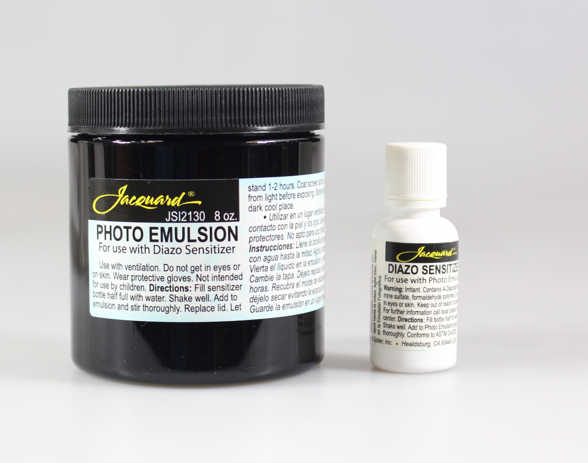 Crafts Jacquard Photo Emulsion Diazo Sensitizer 8oz Silk Screening Mix