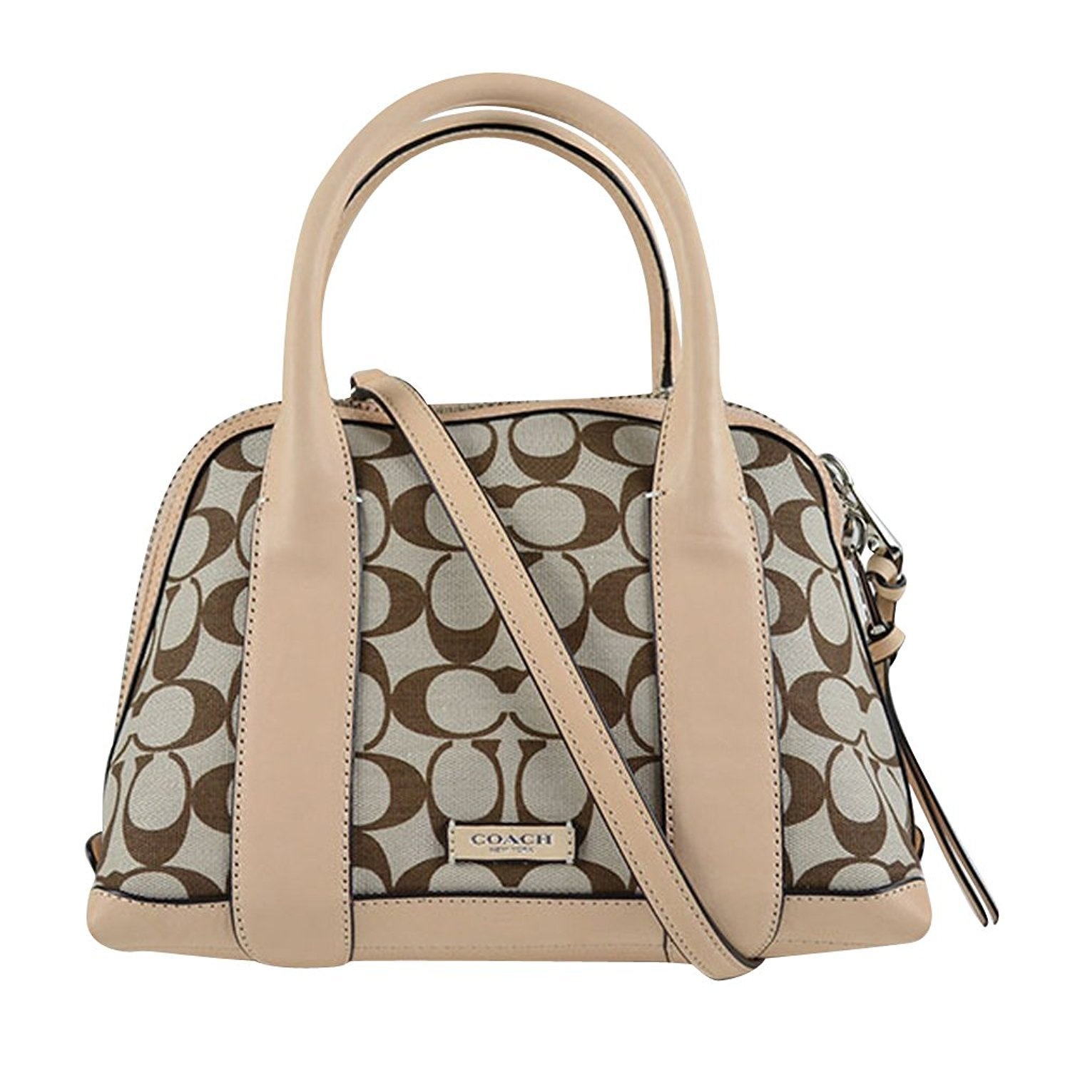 coach bleecker printed signature preston satchel