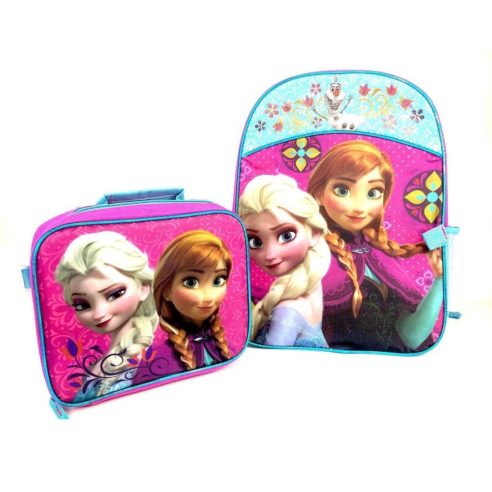 frozen backpack with lunchbox
