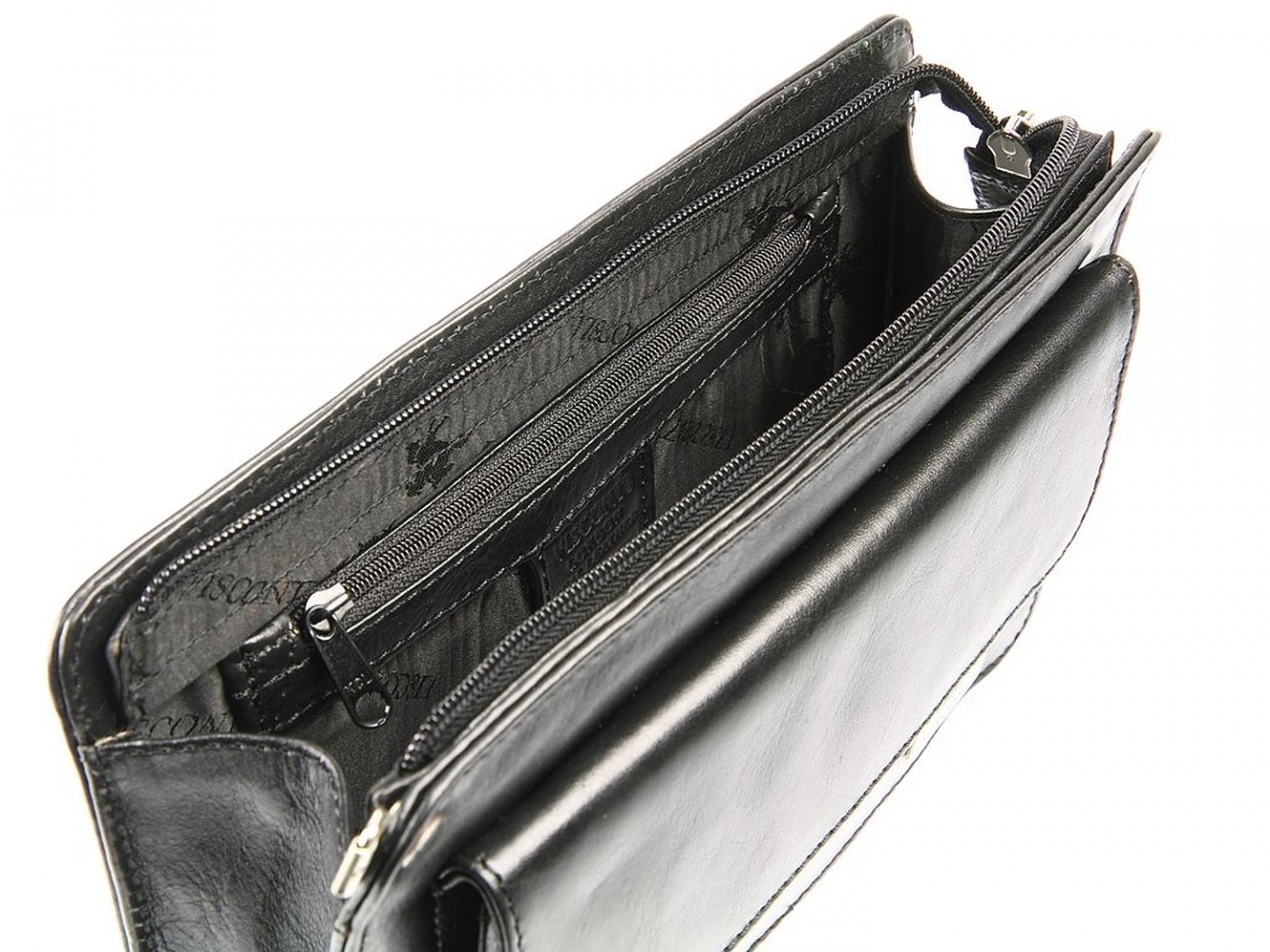Mens Real Leather Wrist Bag Pouch Brown Travel Mobile Carry All Organiser Clutch Bag With Lock AA583