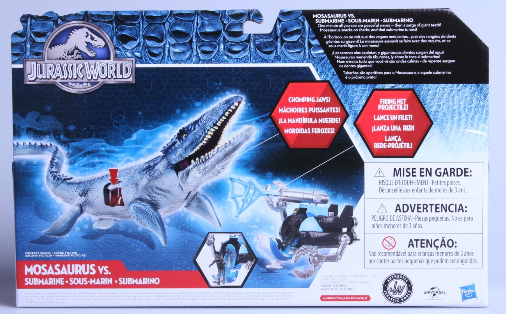 Submarine Pack Hasbro B1426AS0 Jurassic World Mosasaurus vs