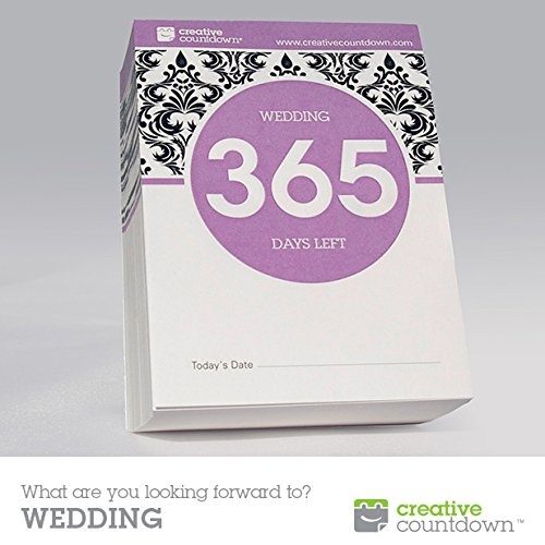 365-day Countdown to Wedding Tear Off Calendar; 1 Year Countdown to Wedding  by Creative Countdown - Shop Online for Homeware in Indonesia