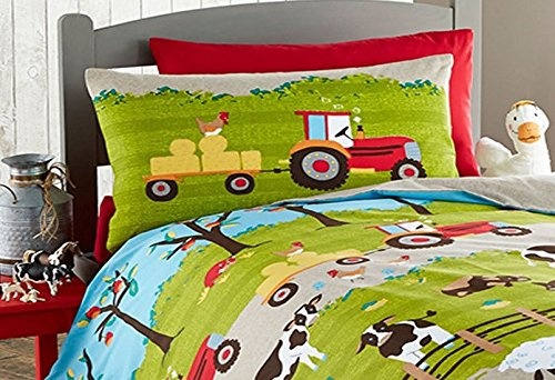 tractor single duvet cover