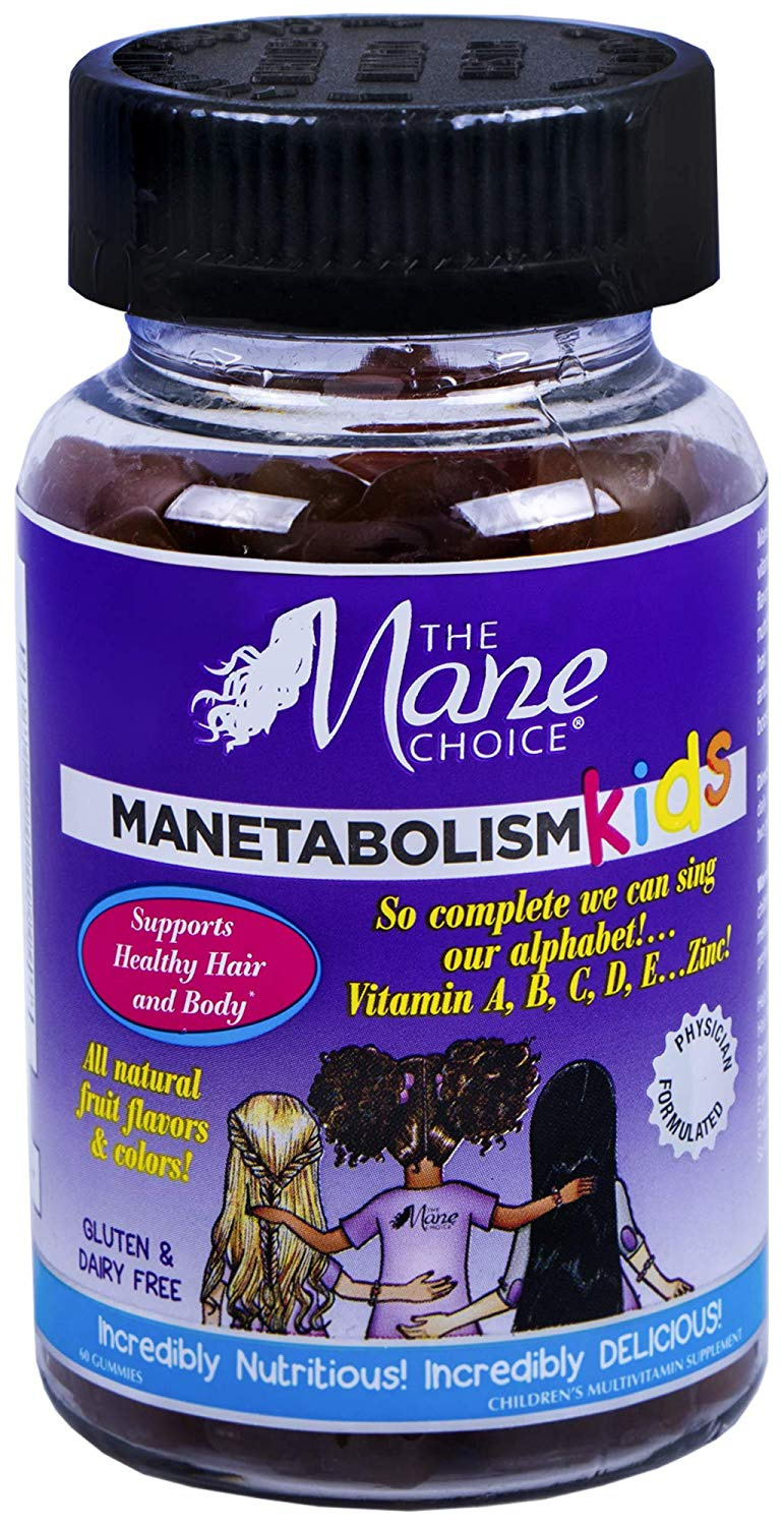 The Mane Choice Manetabolism Kids Healthy Hair Growth Vitamins