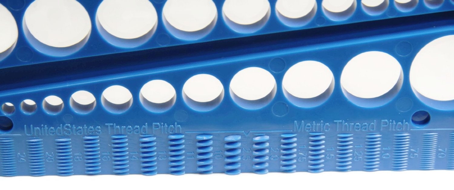 Standard & Metric Bolt Nut screw Thread Measuring gauge Checker Screw