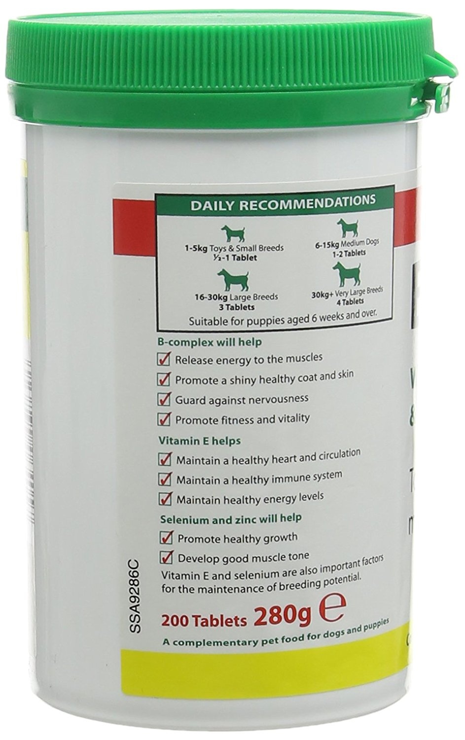 vetzyme b plus e tablets