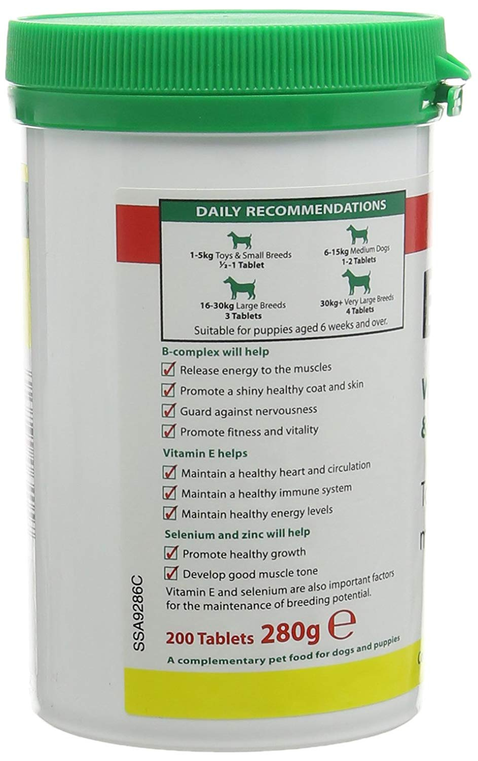 vetzyme b plus e tablets