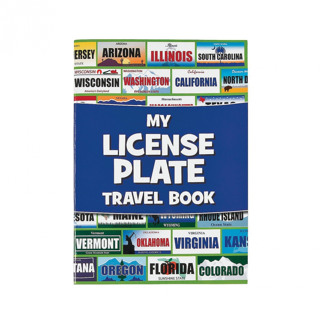 Fun Express Licence Plate Travel Sticker Book Game 12 Pieces By Oriental Trading Company Inc Shop Online For Toys In The United States