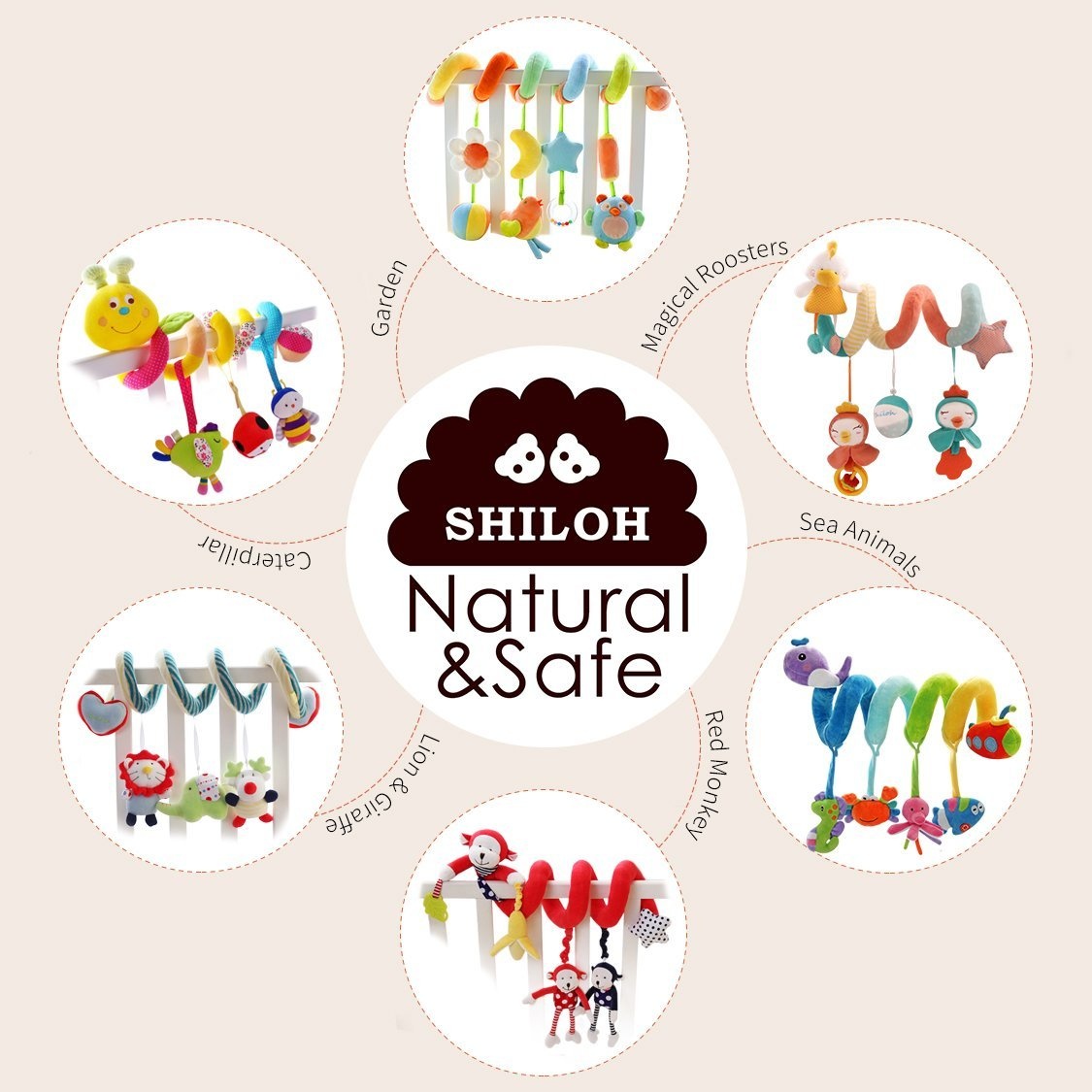 SHILOH Crib Sprial Rail Toy Fairy Tale