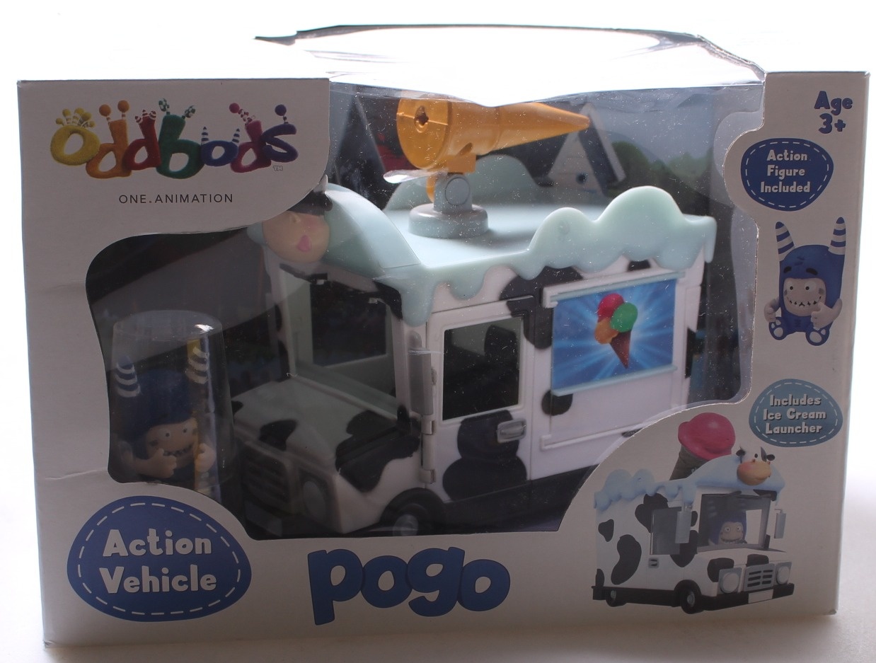 Chuddiki ODDBODS Pogo and the ice cream truck set Cartoon Character TV