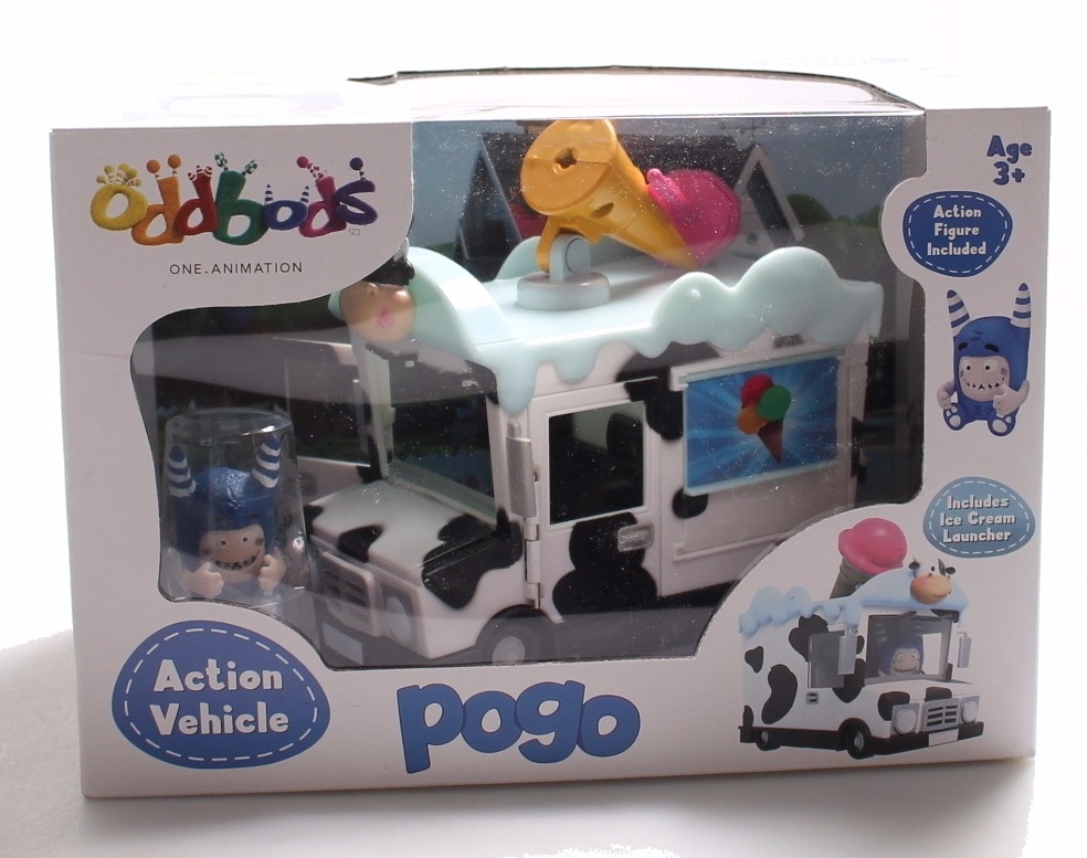 Chuddiki ODDBODS Pogo and the ice cream truck set Cartoon Character TV
