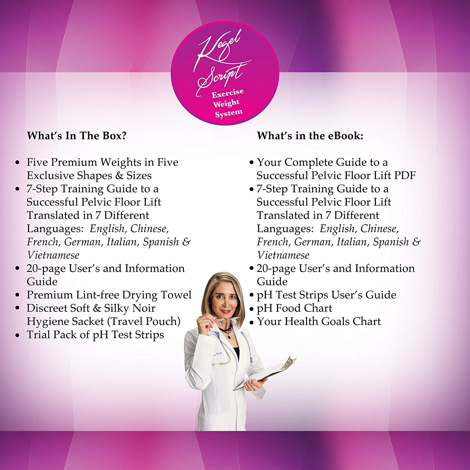 Nurse Hatty Kegel Weights Premium Universal Exercise Kit For