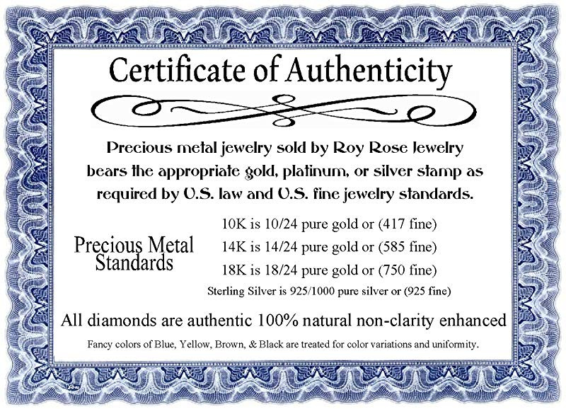 Roy Rose Jewelry Sterling Silver with CZ Necklace 18 Length Roy Rose Jewelry Sterling Silver with CZ Necklace 18 Length