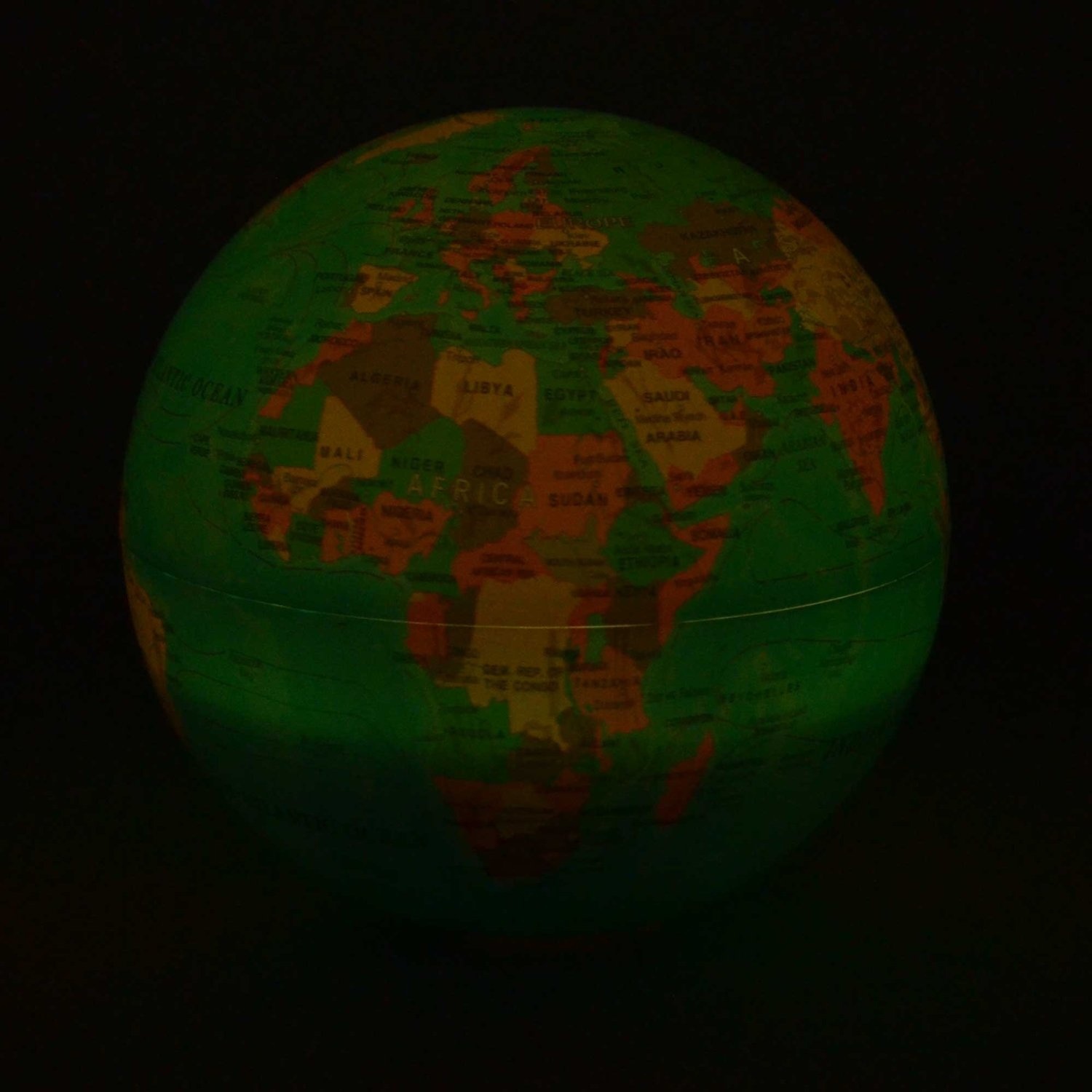 14.5 cm Magic Rotating World Blue GLobe LED Colour Light Educational Toys Gifts