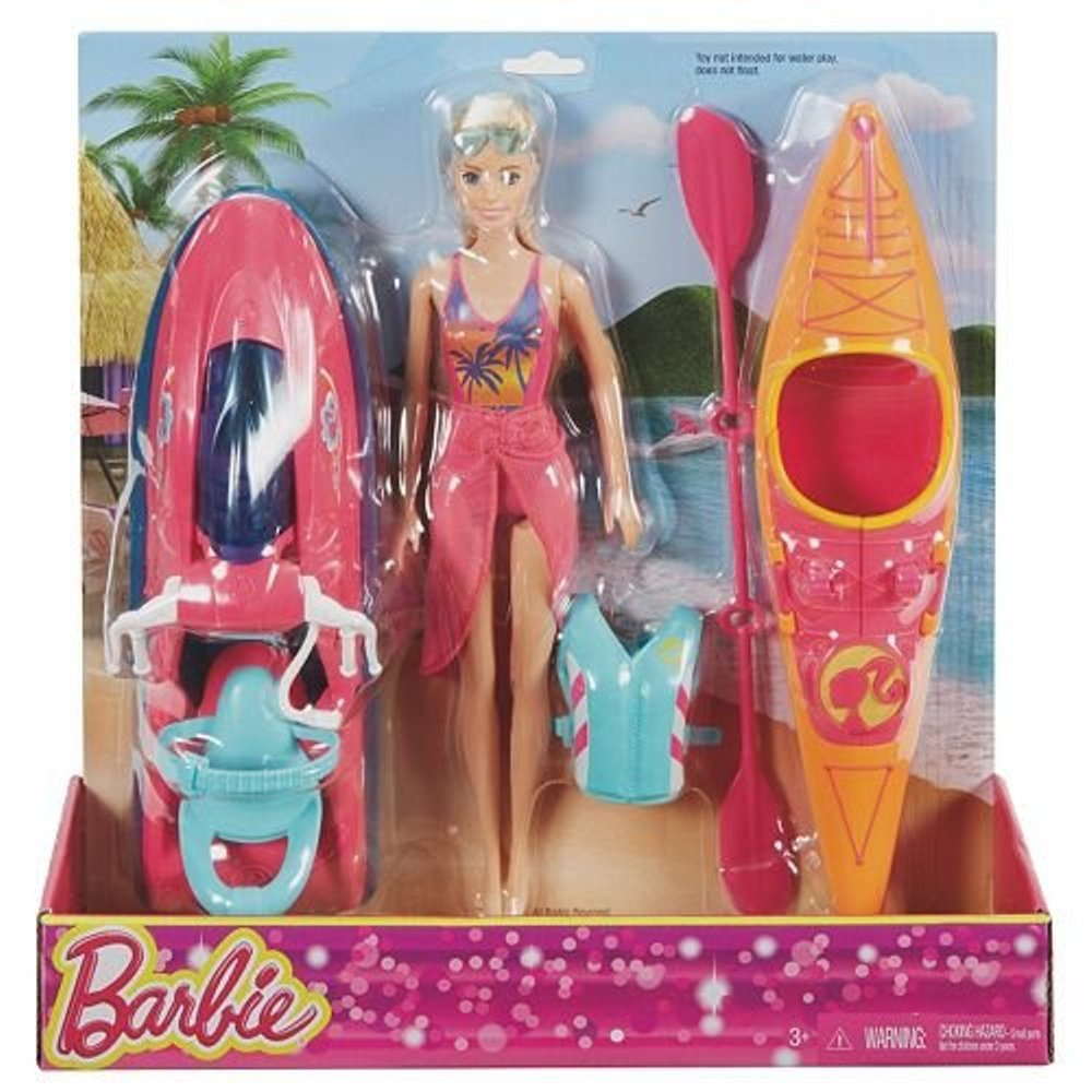 barbie camping fun jet ski