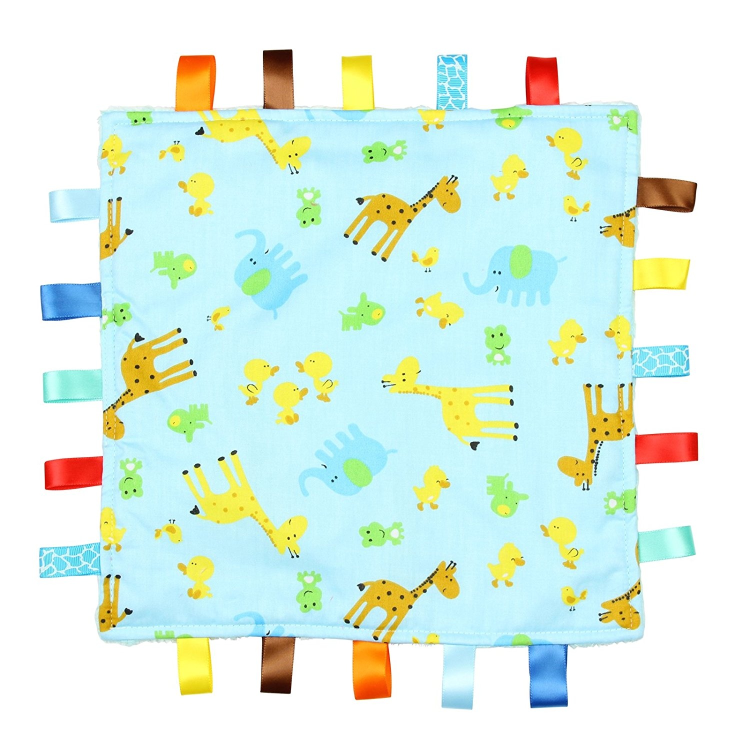 Elephant and Chick Animals Security Blanket with Plain Blue Textured Underside For the Love of Leisure . Giraffe Blue Baby Comforter Blanket Elephant and Chick Animals Security Blanket with Plain Blue Textured Underside For the Love of Leisure . Giraffe Blue Baby Comforter Blanket