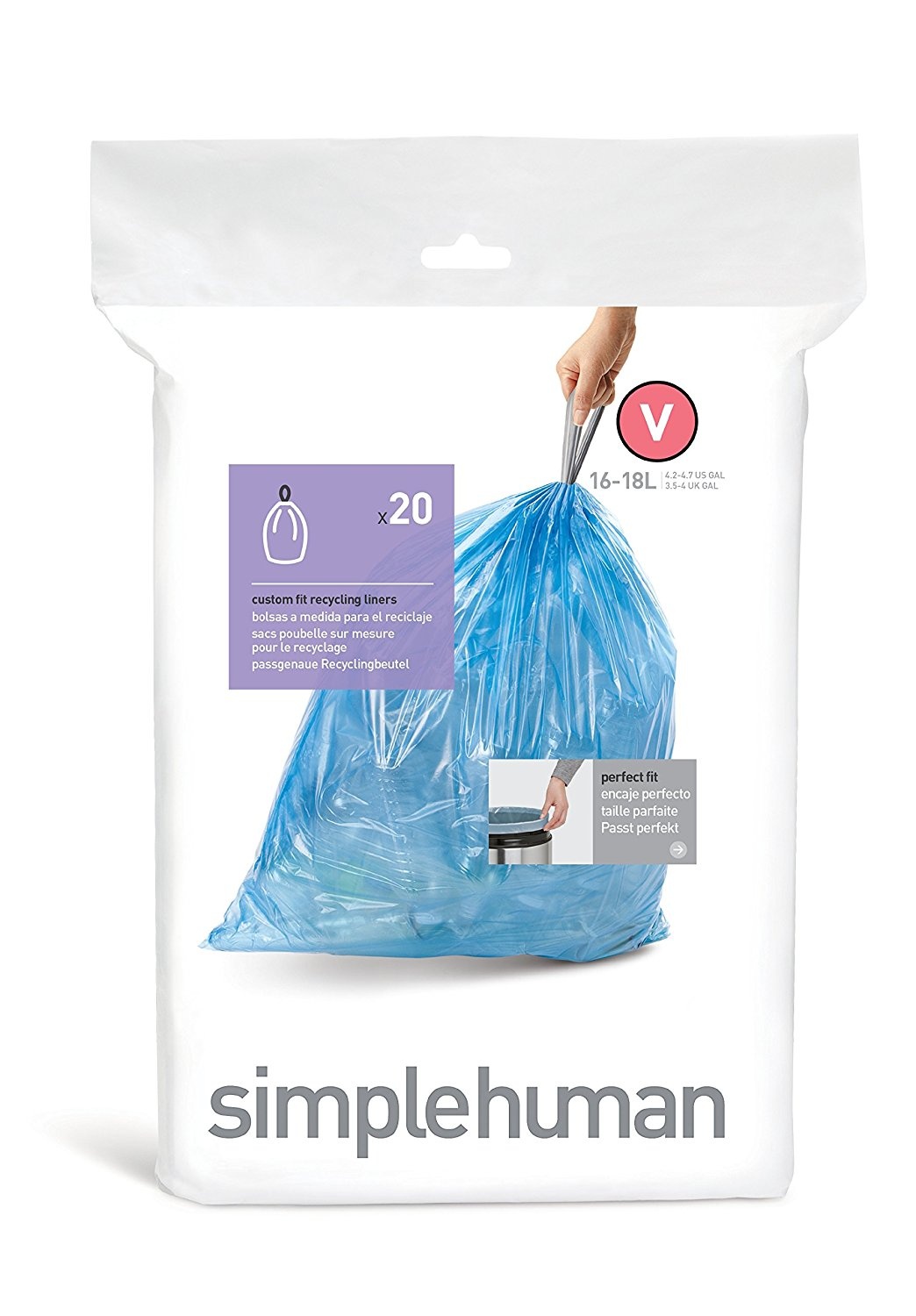 simplehuman code h recycling bolsas