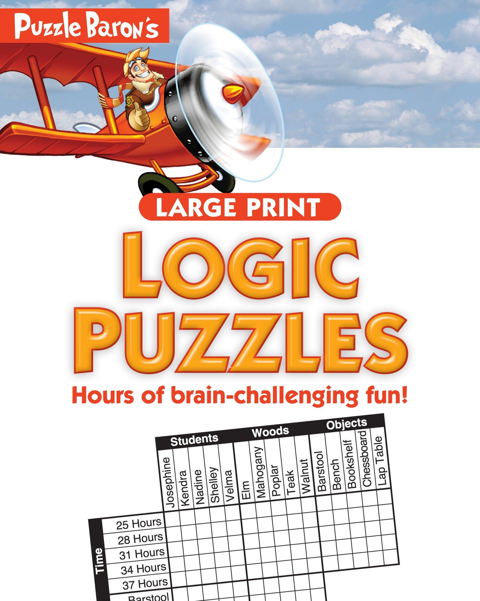puzzle baron s large print logic puzzles puzzle baron large print puzzlebaron shop online for books in the united states