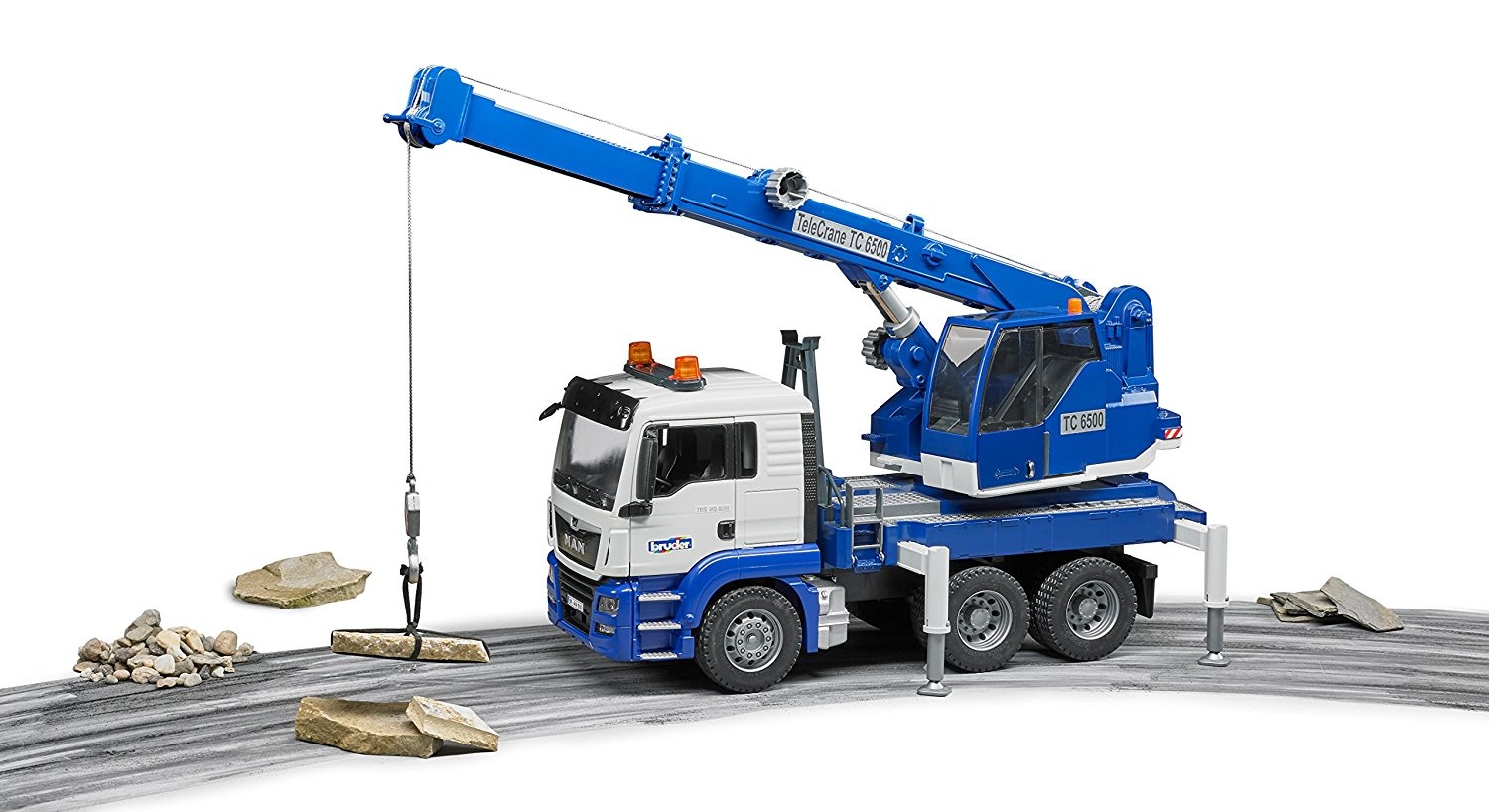 Blue crane truck toy Clearance