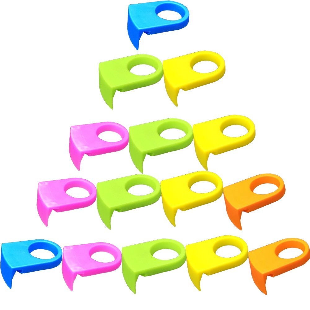 Ozzptuu 10pcs Abs Drink Clips Bottle Buckle Holders Beer Cocktail Snap