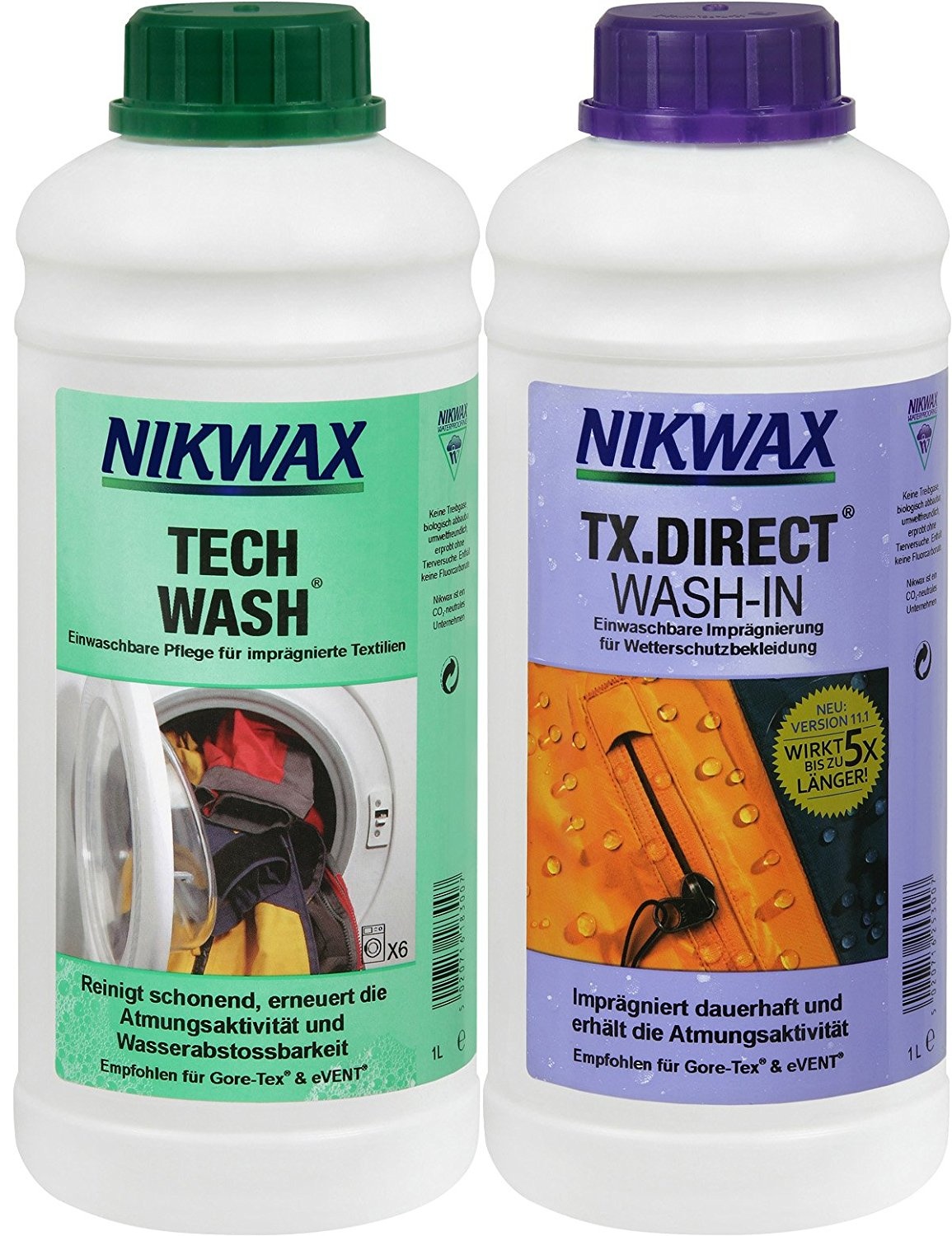 Nikwax Tech Wash detergent + TX Direct 