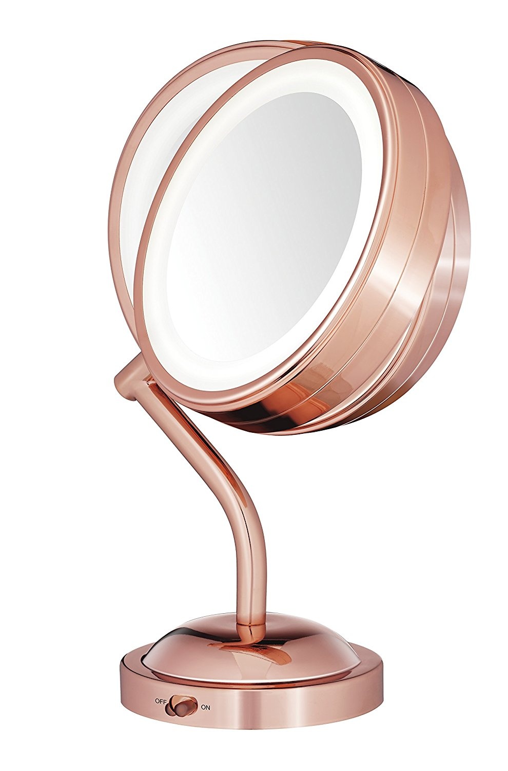 Conair Double Sided Battery Operated Lighted Makeup Mirror Vanity With Led Lights 1x 5x Magnification Rose Gold Finish - Conair Double Sided Battery Operated Lighted Makeup Mirror Conair Double Sided Battery Operated Lighted Makeup Mirror Vanity With Led Lights 1x 5x Magnification Rose Gold Finish - Conair Double Sided Battery Operated Lighted Makeup Mirror