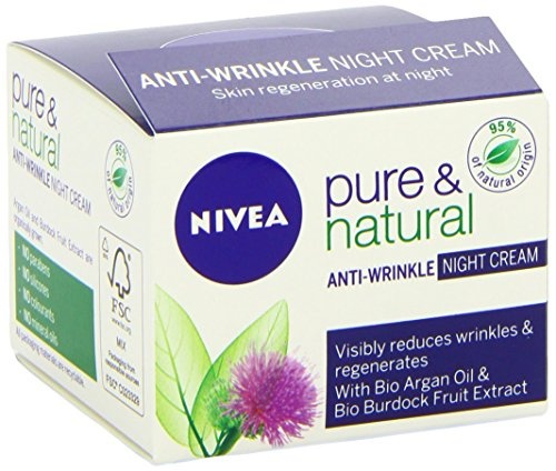 nivea pure and natural anti wrinkle night cream