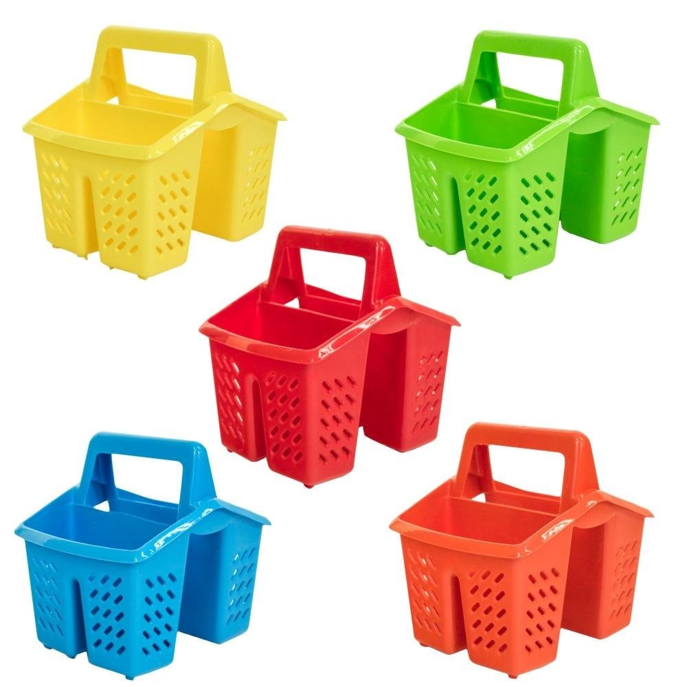 Metallic 517938 Addis Cutlery Utensil Drainer Caddy with 4 Compartments Metallic 517938 Addis Cutlery Utensil Drainer Caddy with 4 Compartments