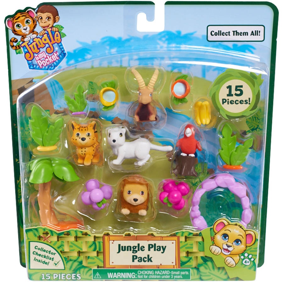 Jungle In My Pocket 15pc Playset Palm Tree And Water Pond 15pc Set By Unbranded Shop Online For Toys In Israel