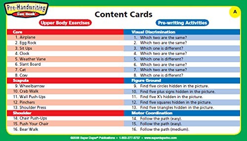 Super Duper Publications Fine Motor Hand Exercises /& Prewriting Skills Fun Deck Flash Cards Educational Learning Resource for Children