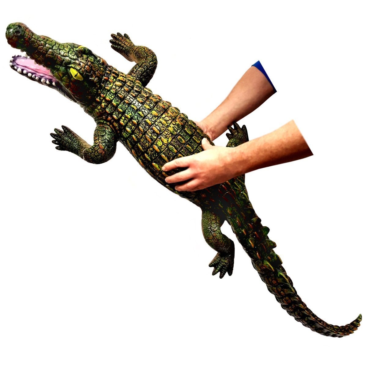 large plastic crocodile toy