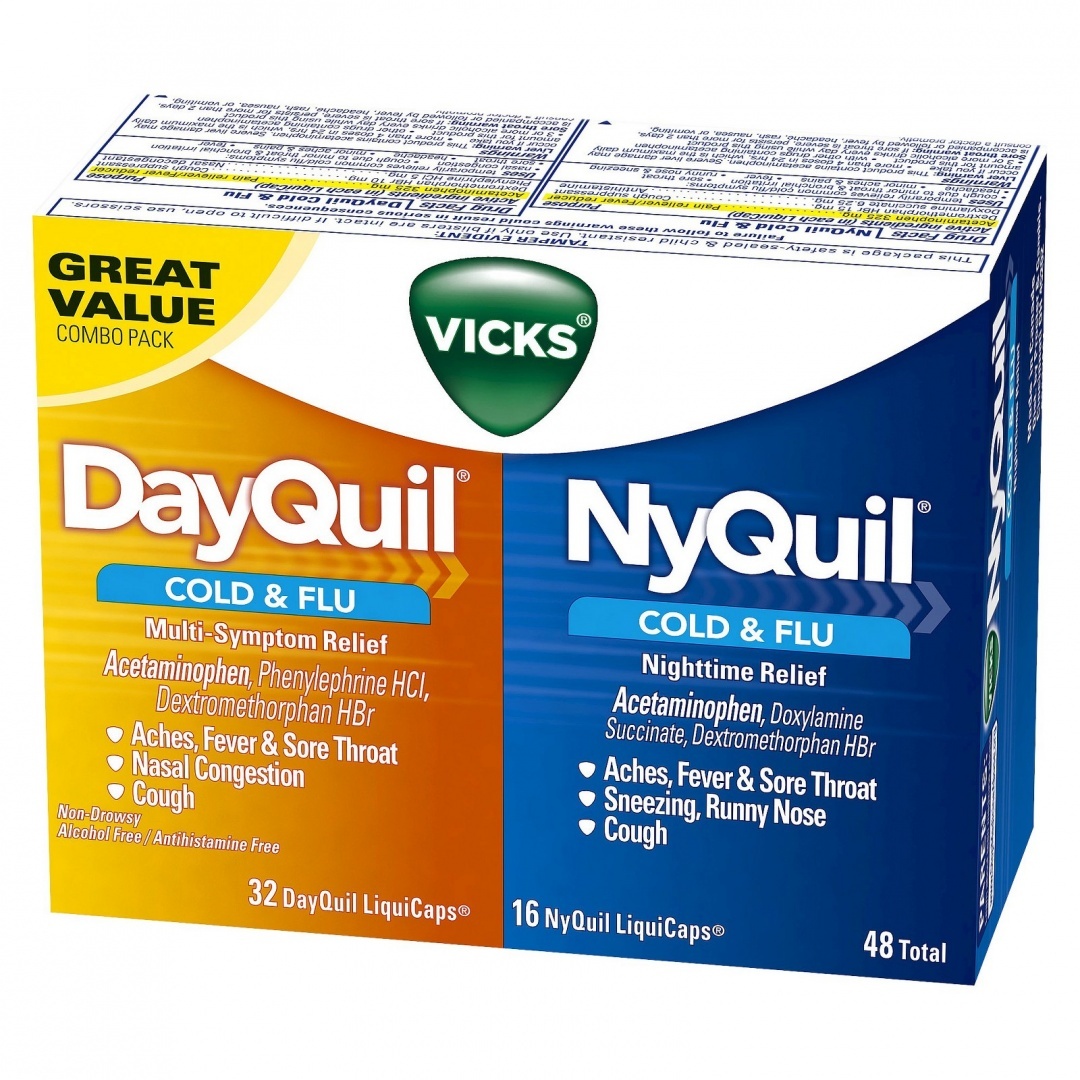 Vicks Dayquil And Nyquil Cold Flu Relief Liquicaps 48 Ct By Vicks Shop Online For Health In The United States