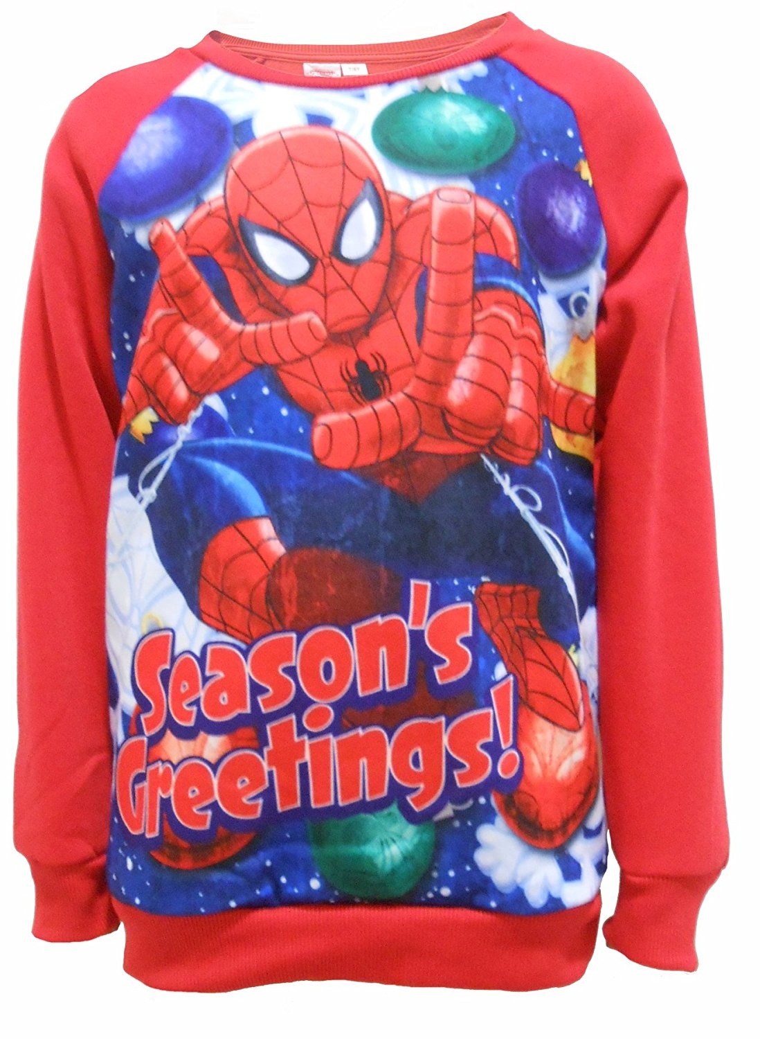 boys spiderman christmas jumper
