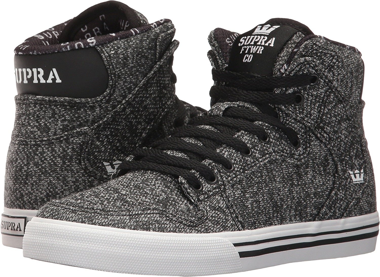 mens supra dark grey skytop trainers