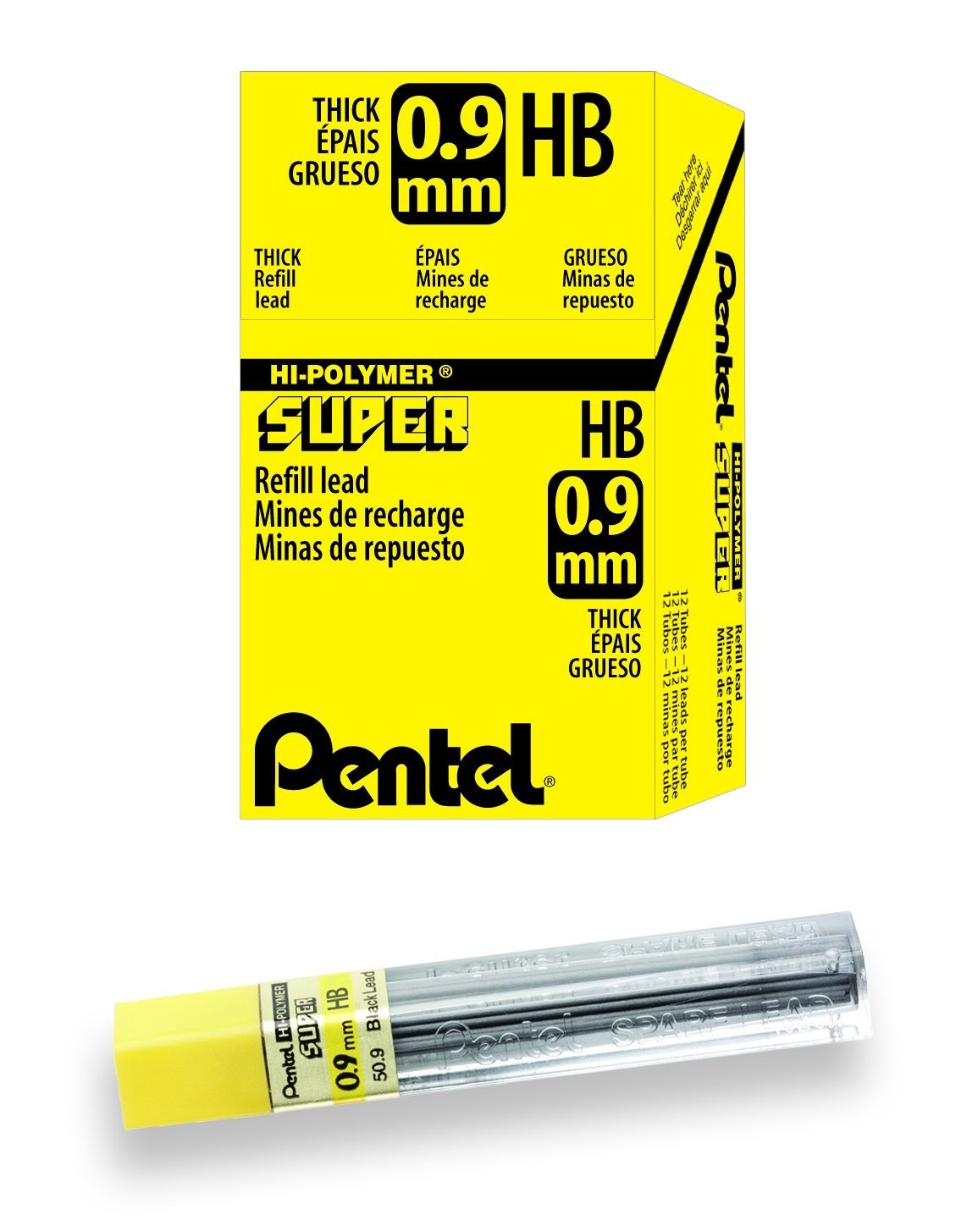 2H Hi-Polymer Lead 0.3 mm Black Extra Fine PEN3002H