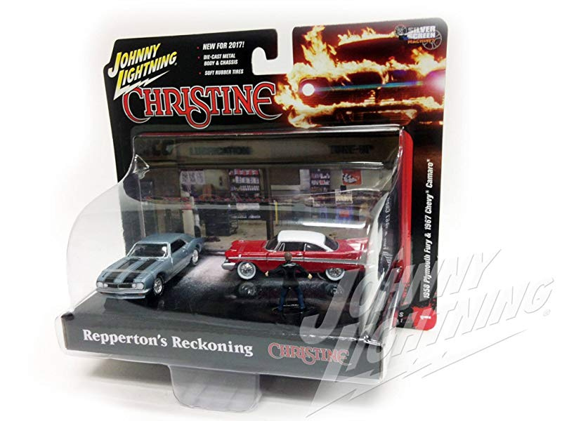 CHRISTINE Stephen King DIORAMA with 2 DieCast MODEL Cars