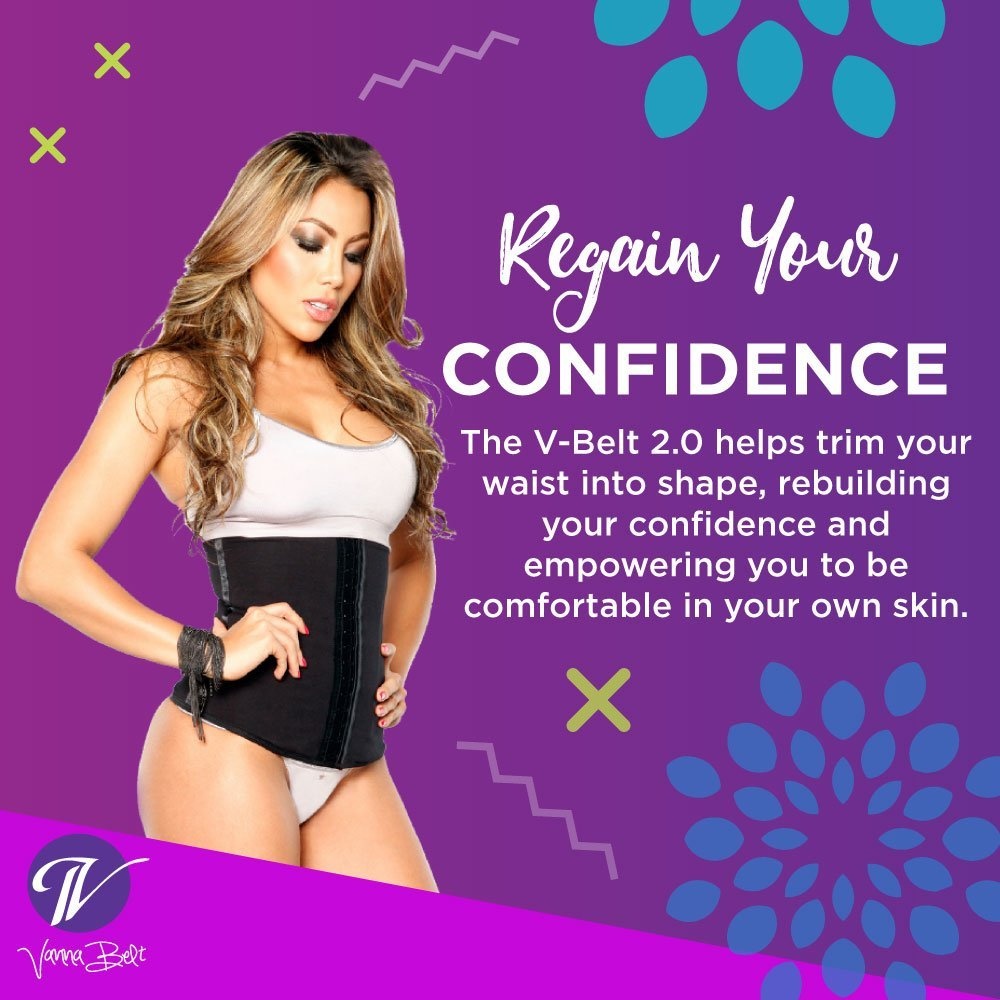 Provides Seamless Coverage Designed With Flexi-boning Technology and Helps Improve Posture Vanna Belt: V-Belt Waist Trainer
