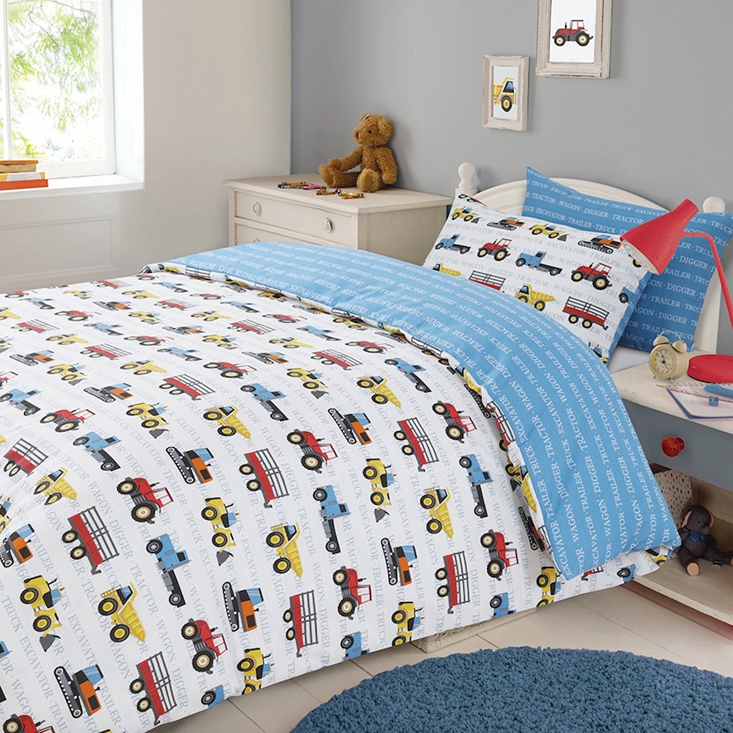 tractor cot bed duvet set